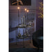 Bijzettafel Grijs Glas 42x74 cm-Bijzettafels-J-Line