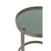 Bijzettafel Grijs Glas Rond 45 cm 45x45x54 cm-Bijzettafels-J-Line