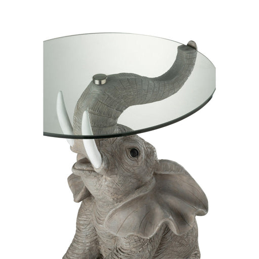 Bijzettafel Grijs Hardener 48 cm 48x49x63 cm-Bijzettafels-J-Line