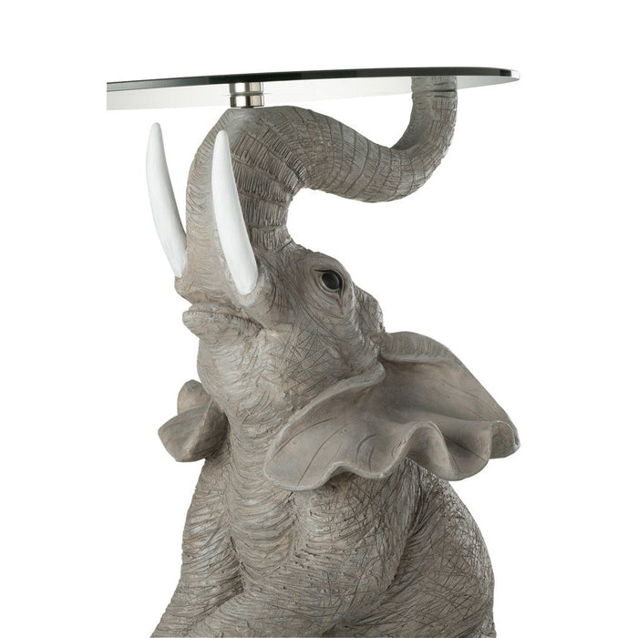 Bijzettafel Grijs Hardener 48 cm 48x49x63 cm-Bijzettafels-J-Line
