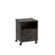Bijzettafel Grijs Ijzer 36 cm 35.5x45x57 cm-Ladenkasten-J-Line