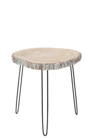 Bijzettafel Grijs Ijzer L 50 cm 50x55x59 cm-Bijzettafels-J-Line