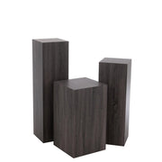 Bijzettafel Grijs Veneer Rechthoekig 30 cm 30x30x110 cm-Bijzettafels-J-Line