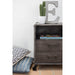 Bijzettafel Grijs ijzer 36 cm 35.5x45x57 cm-Ladenkasten-J-Line