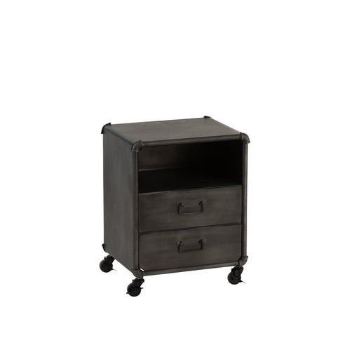 Bijzettafel Grijs ijzer 36 cm 35.5x45x57 cm-Ladenkasten-J-Line