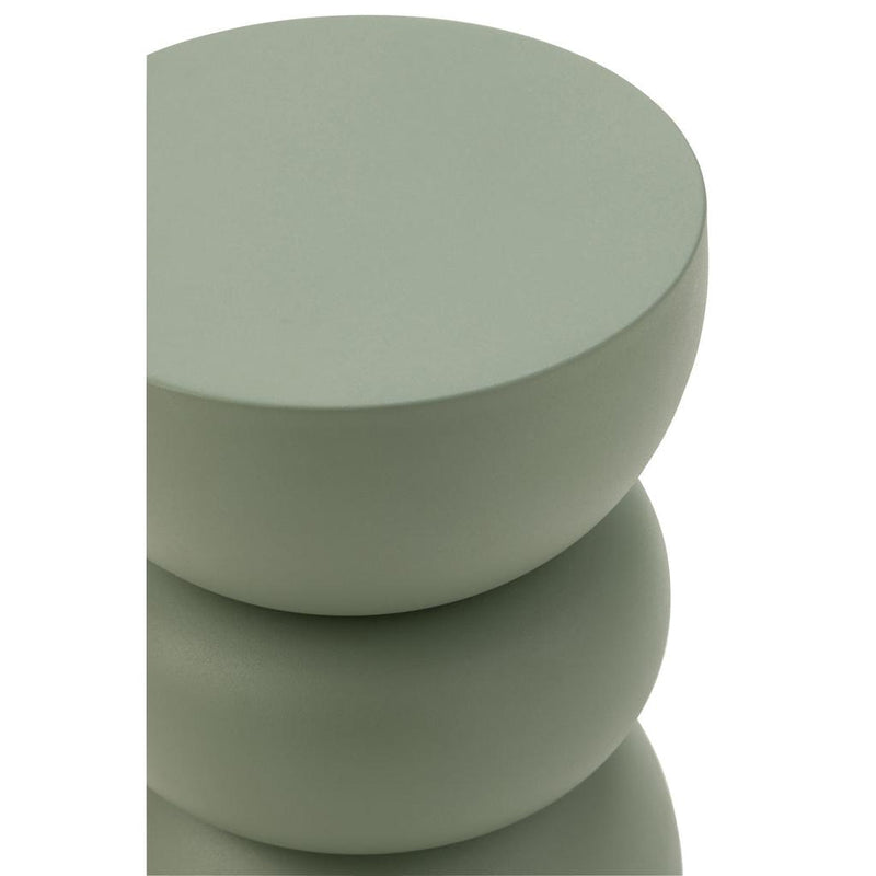 Bijzettafel Groen Ijzer 32 cm 32x32x43.5 cm-Bijzettafels-J-Line