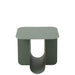 Bijzettafel Groen Metaal Vierkant 40 cm 40x43.6x39 cm-Bijzettafels-J-Line