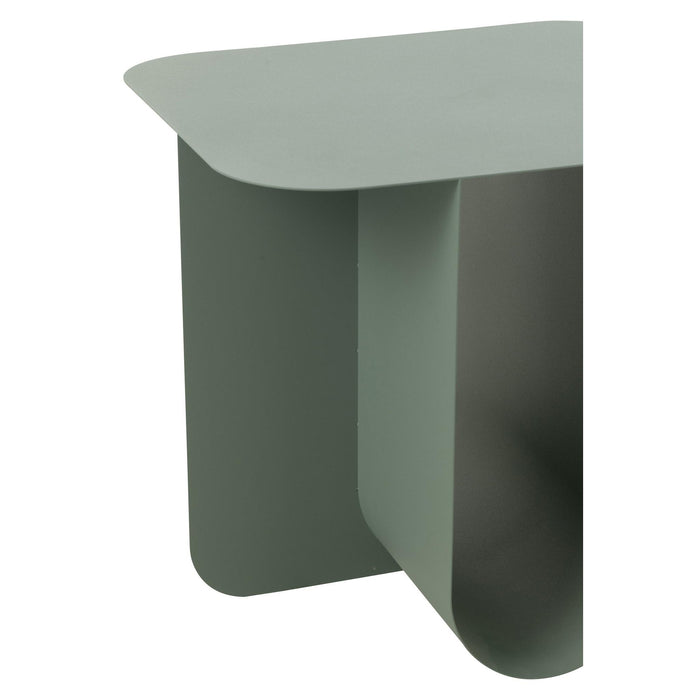 Bijzettafel Groen Metaal Vierkant 40 cm 40x43.6x39 cm-Bijzettafels-J-Line