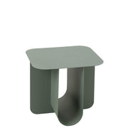 Bijzettafel Groen Metaal Vierkant 40 cm 40x43.6x39 cm-Bijzettafels-J-Line