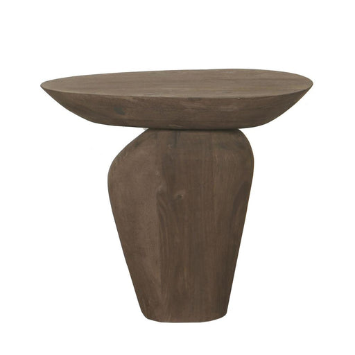 Bijzettafel Harshad Mangohout Bruin 35x55 cm-Bijzettafels-PTMD