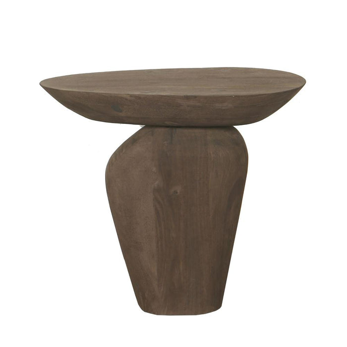 Bijzettafel Harshad Mangohout Bruin 35x55 cm-PTMD