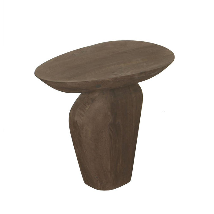 Bijzettafel Harshad Mangohout Bruin 35x55 cm-PTMD