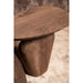 Bijzettafel Harshad Mangohout Bruin 35x55 cm-PTMD