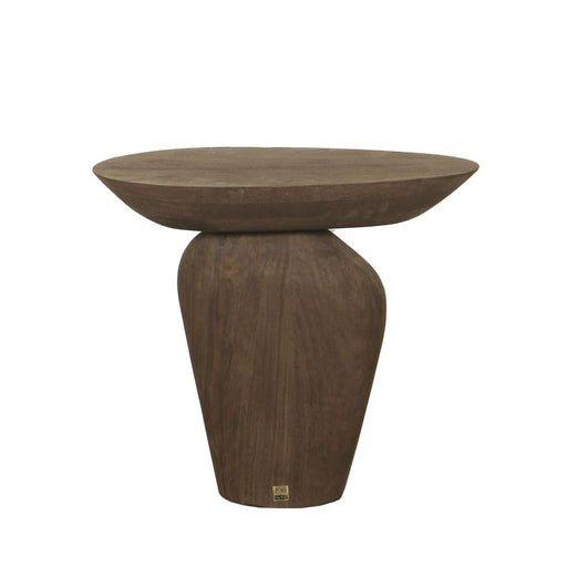 Bijzettafel Harshad Mangohout Bruin 35x55 cm-Bijzettafels-PTMD
