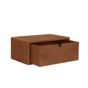 Bijzettafel Hover Nature Smooth Mangohout 45 cm 45x30x20 cm-Wandplanken-LABEL51