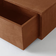 Bijzettafel Hover Nature Smooth Mangohout 45 cm 45x30x20 cm-Wandplanken-LABEL51