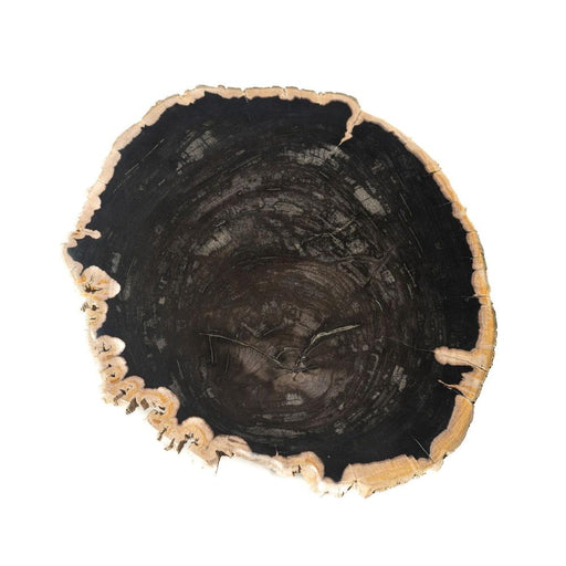 Bijzettafel Jisse Versteend Hout Zwart 35x30 cm-Bijzettafels-PTMD