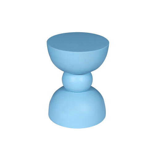 Bijzettafel Jon Blauw Mangohout 30 cm-Bijzettafels-Starfurn