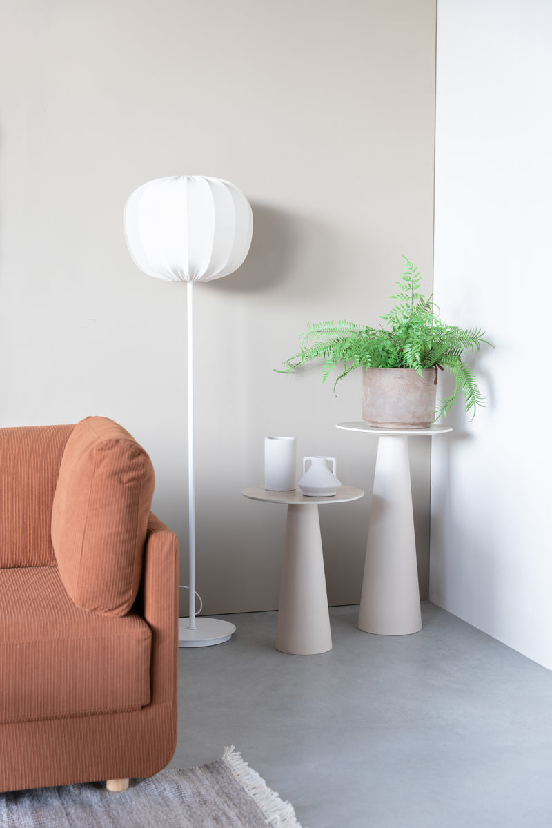 Bijzettafel Joya High Ceramics Beige Ø40x70 cm-Bijzettafels-Creating Home