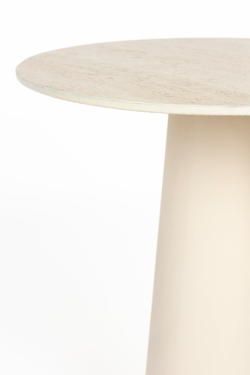 Bijzettafel Joya Low Ceramics Beige Ø40x52 cm-Bijzettafels-Creating Home