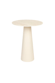 Bijzettafel Joya Low Ceramics Beige Ø40x52 cm-Bijzettafels-Creating Home