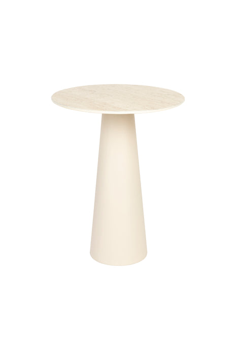Bijzettafel Joya Low Ceramics Beige Ø40x52 cm-Bijzettafels-Creating Home