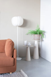 Bijzettafel Joya Low Ceramics Beige Ø40x52 cm-Bijzettafels-Creating Home