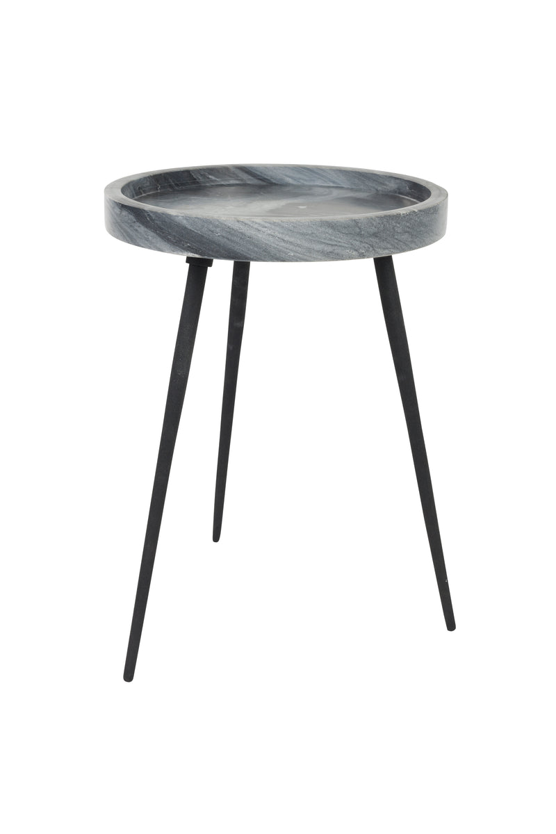 Bijzettafel Karrara Marble Grijs 33x33 cm-Bijzettafels-Creating Home