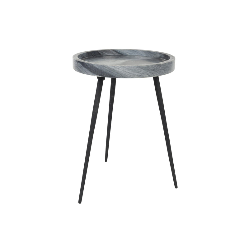 Bijzettafel Karrara Marble Grijs 33x33 cm-Bijzettafels-Creating Home