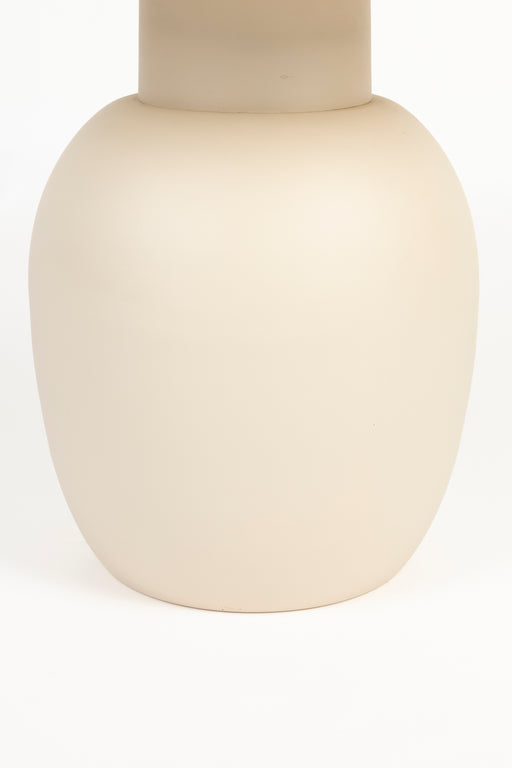 Bijzettafel Karula Low Ceramics Beige Ø50x42 cm-Bijzettafels-Creating Home