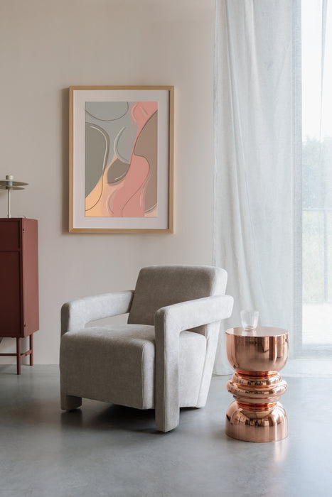 Bijzettafel Kinga Copper Metaal Bronze Ø29.5x48 cm-Bijzettafels-Creating Home