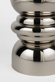 Bijzettafel Kinga Metaal Zilver 29.5x29.5 cm-Bijzettafels-Creating Home