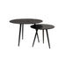 Bijzettafel Kourdebour (set Of 2) Aluminum Zwart Ø60x41 cm-Bijzettafels-Creating Home