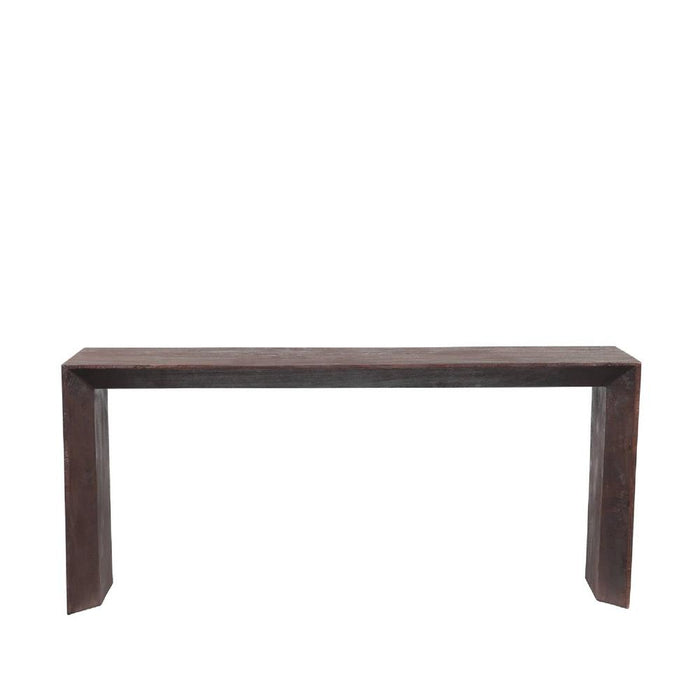 Bijzettafel Kyro Mangohout Bruin 40x180 cm-Bijzettafels-PTMD