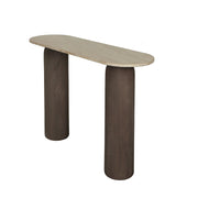 Bijzettafel Liora Mangohout Bruin 33x106 cm-Bijzettafels-PTMD