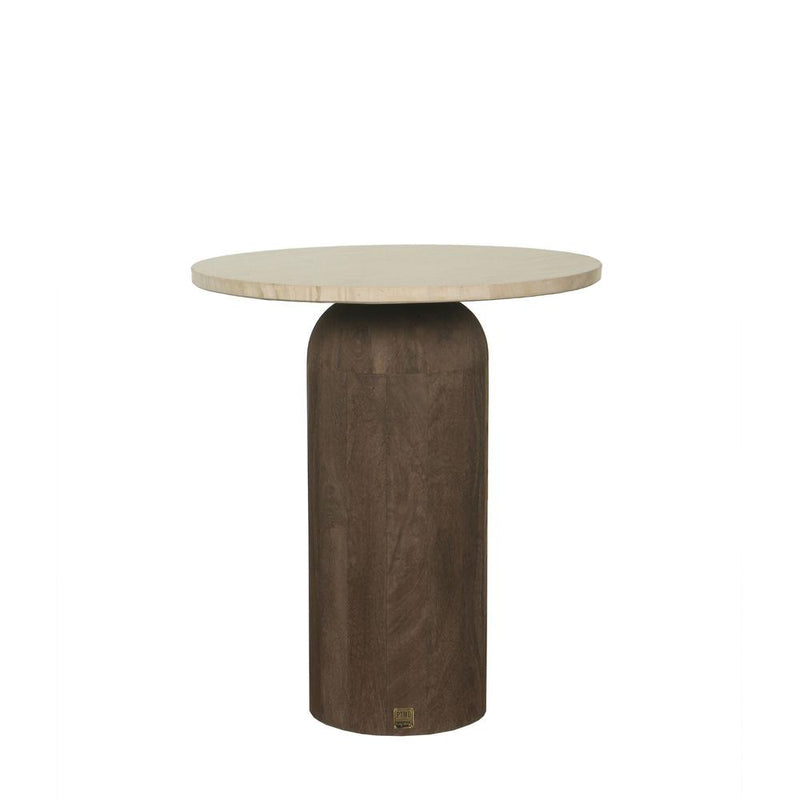 Bijzettafel Liora Mangohout Bruin 45 cm-Bijzettafels-PTMD