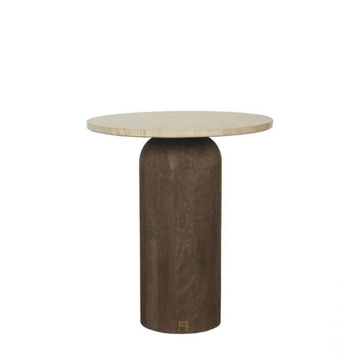 Bijzettafel Liora Mangohout Bruin 45 cm-Bijzettafels-PTMD