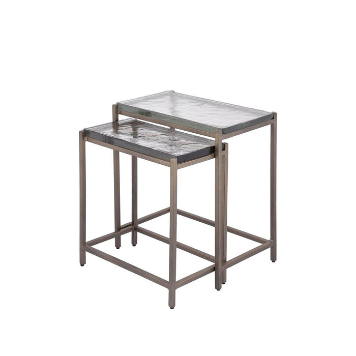 Bijzettafel Lucinde Geel 28x43 cm-Bijzettafels-PTMD