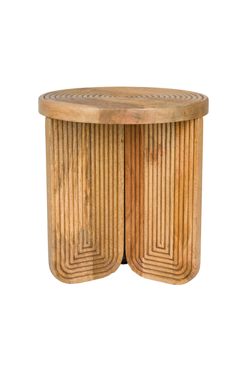 Bijzettafel Maeze Mango hout Bruin Ø40x45 cm-Bijzettafels-Creating Home