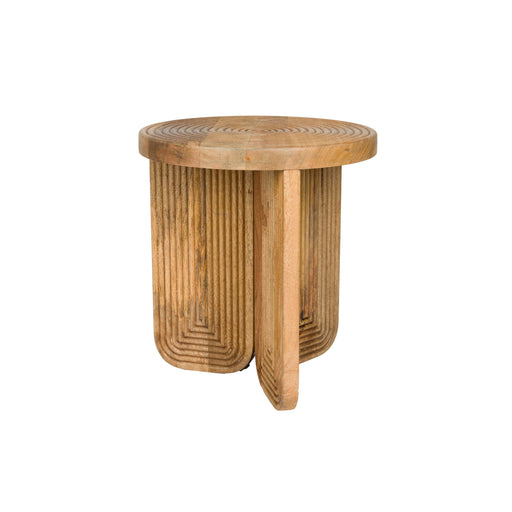 Bijzettafel Maeze Mango hout Bruin Ø40x45 cm-Bijzettafels-Creating Home