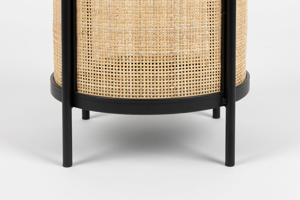Bijzettafel Makoto Ash veneer,MDF Zwart Ø30x50 cm-Bijzettafels-Creating Home