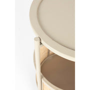 Bijzettafel Makoto MDF Beige Ø30x50 cm-Bijzettafels-Creating Home