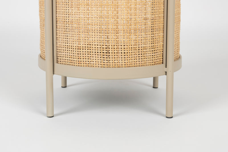 Bijzettafel Makoto MDF Beige Ø30x50 cm-Bijzettafels-Creating Home