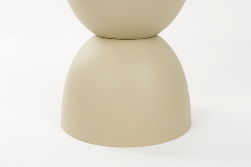 Bijzettafel Mara Beige Outdoor Polypropyleen Beige 34x34 cm-Bijzettafels-Creating Home