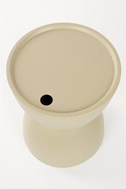 Bijzettafel Mara Beige Outdoor Polypropyleen Beige 34x34 cm-Bijzettafels-Creating Home