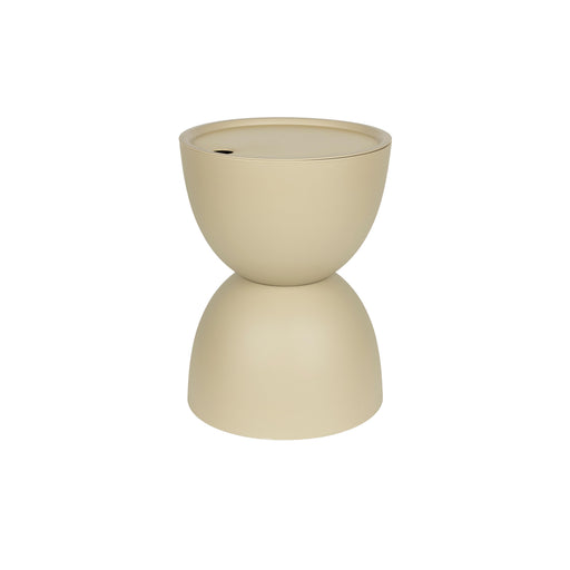 Bijzettafel Mara Beige Outdoor Polypropyleen Beige 34x34 cm-Bijzettafels-Creating Home