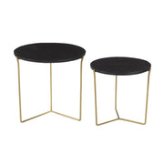 Bijzettafel Mason Mangohout Naturel hout 52 cm 52x52x53 cm-Bijzettafels-Livingfurn