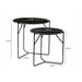 Bijzettafel Mason Marble Marmer Zwart 53 cm-Bijzettafels-Livingfurn