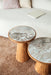Bijzettafel Mees Marble Naturel Ø40x50 cm-Bijzettafels-Creating Home