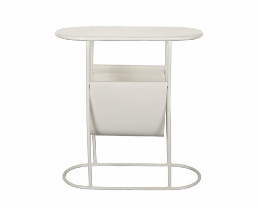 Bijzettafel Metaal Wit 53x24 cm-Bijzettafels-Brix